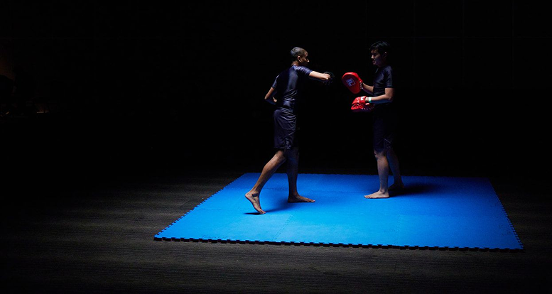Fighters training